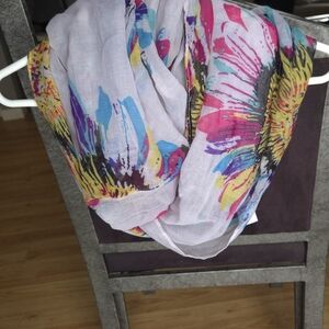 Colorful Abstract Print Scarf